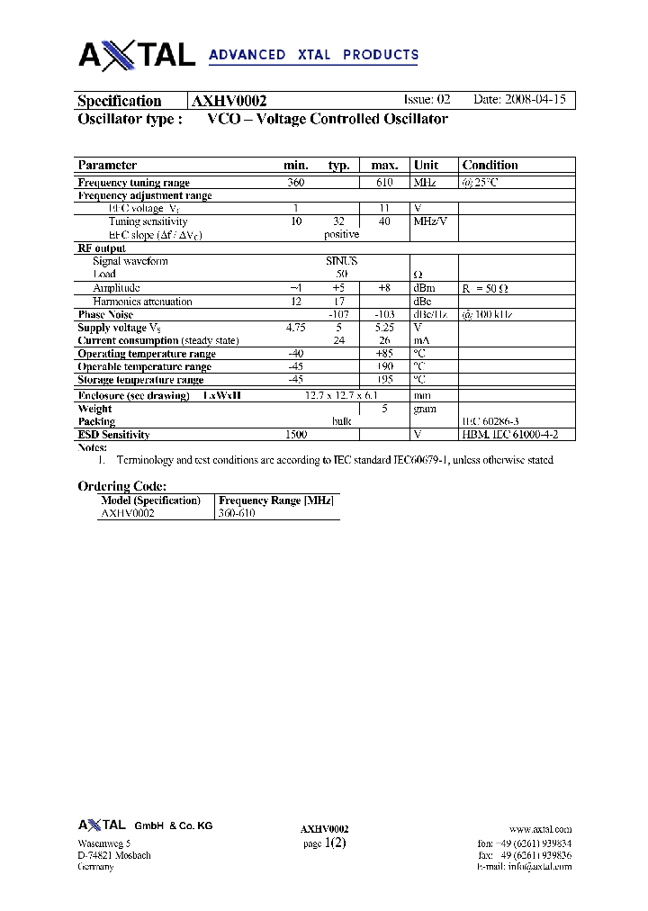 AXHV0002_4218639.PDF Datasheet