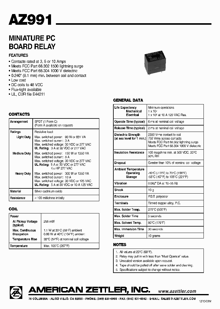 AZ991_4572311.PDF Datasheet