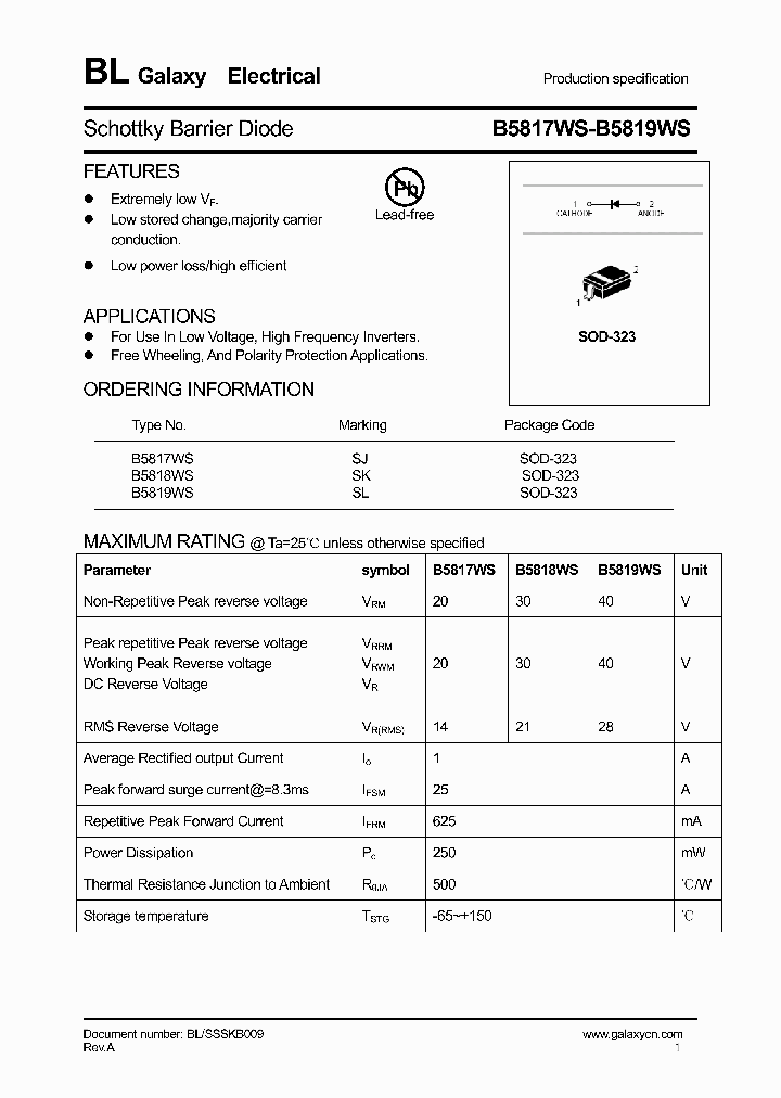 B5818WS_4641101.PDF Datasheet