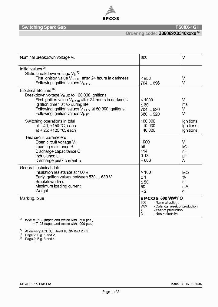 B88069X0340XXXX_4777144.PDF Datasheet