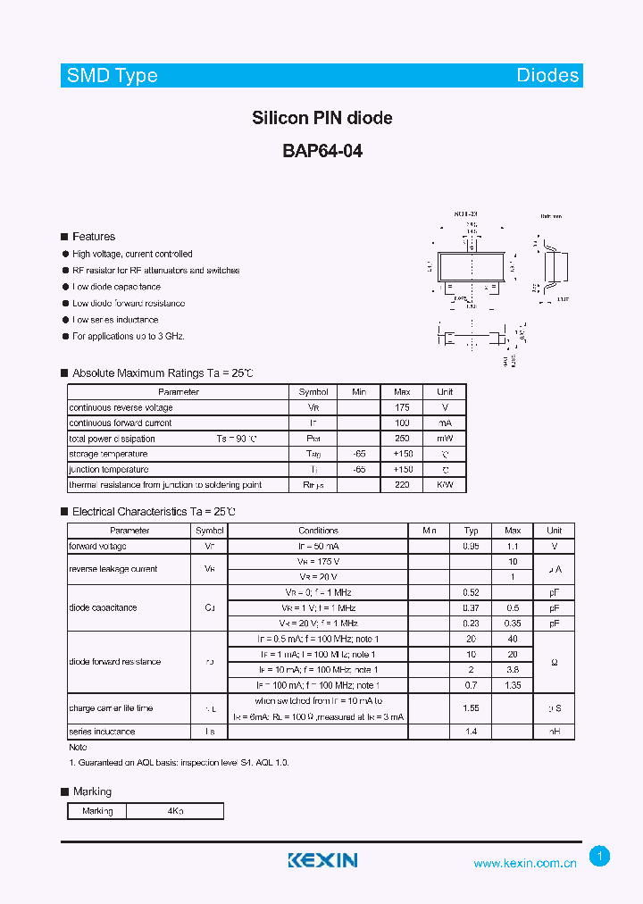 BAP64-04_4276198.PDF Datasheet