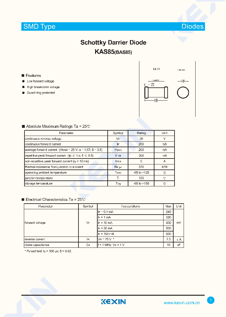 BAS85_4348148.PDF Datasheet