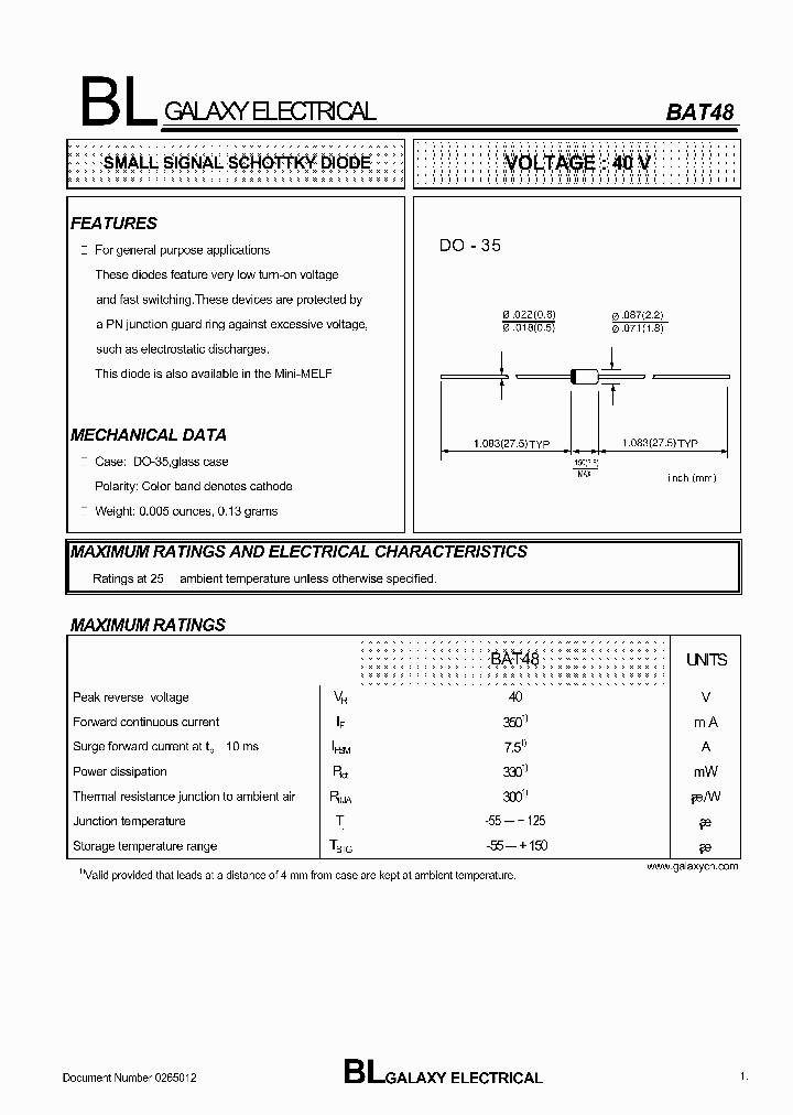 BAT48_4238609.PDF Datasheet