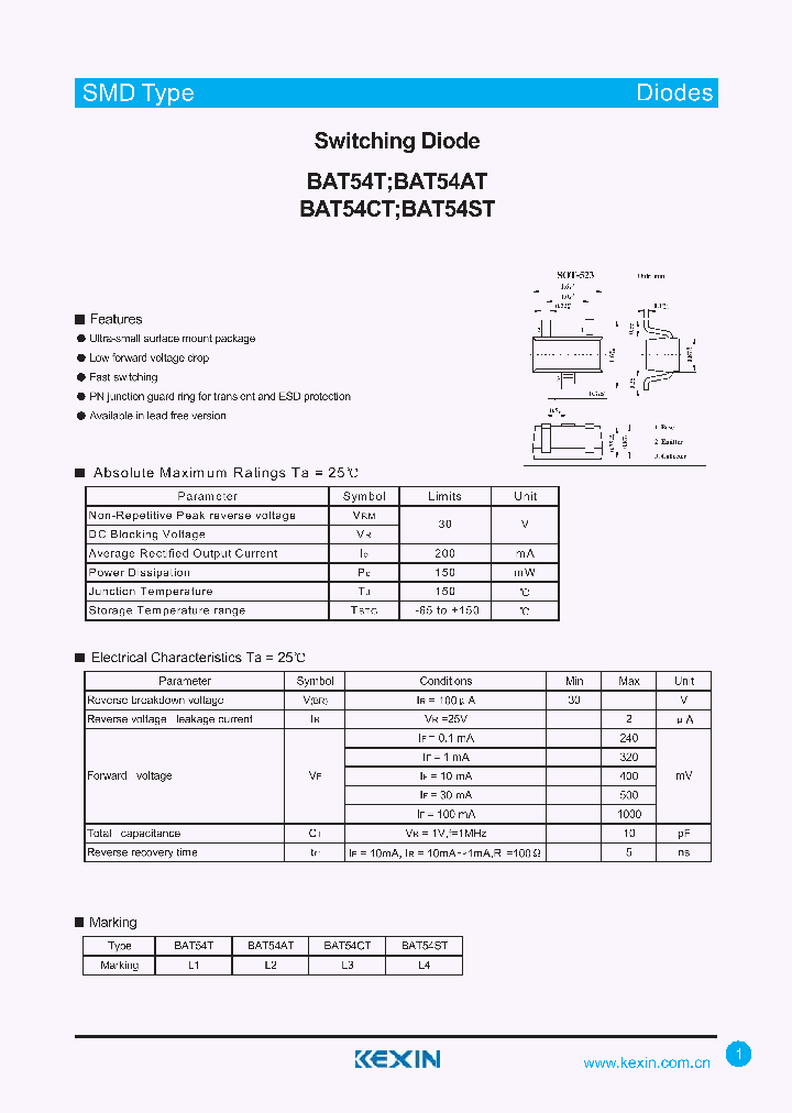 BAT54AT_4348130.PDF Datasheet