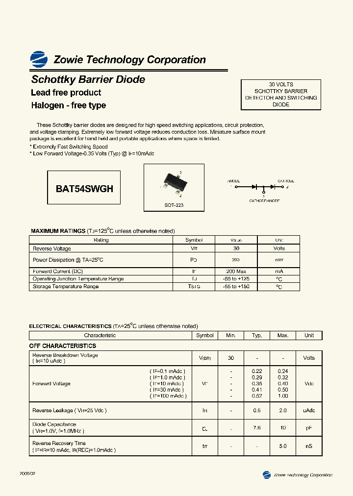 BAT54SWGH_4808482.PDF Datasheet