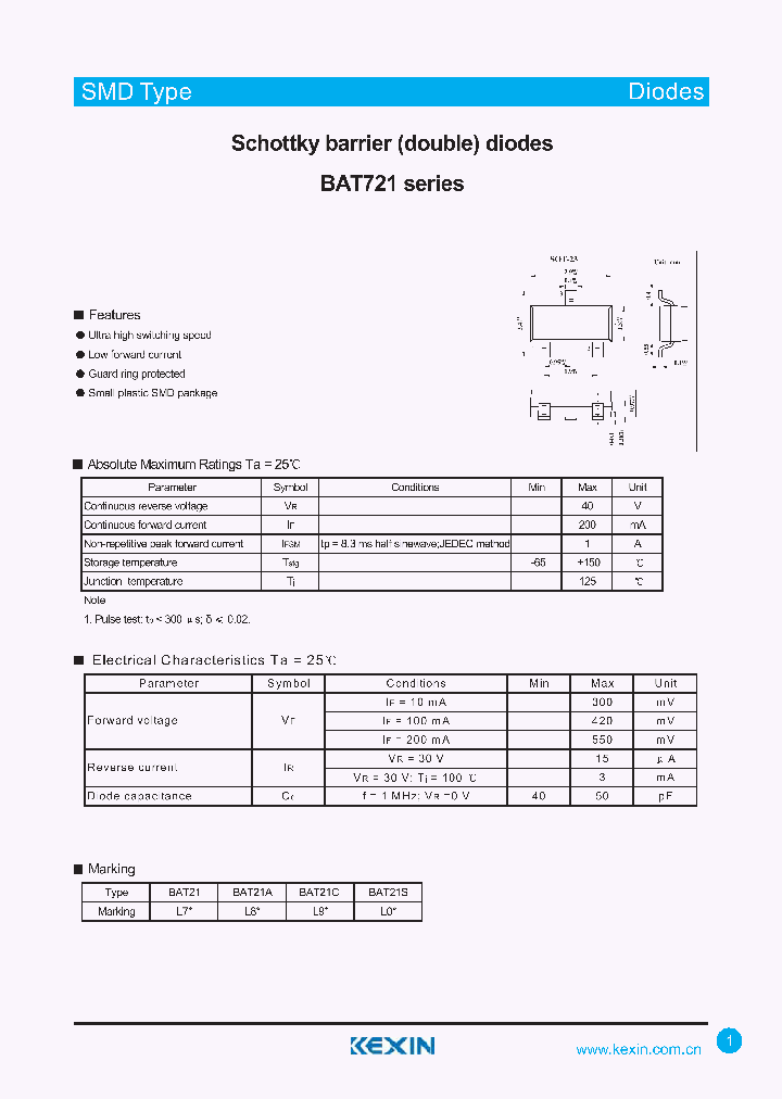 BAT721_4300197.PDF Datasheet