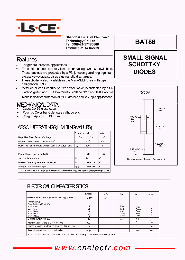 BAT86_4529639.PDF Datasheet