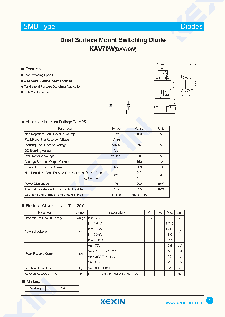 BAV70W_4286271.PDF Datasheet