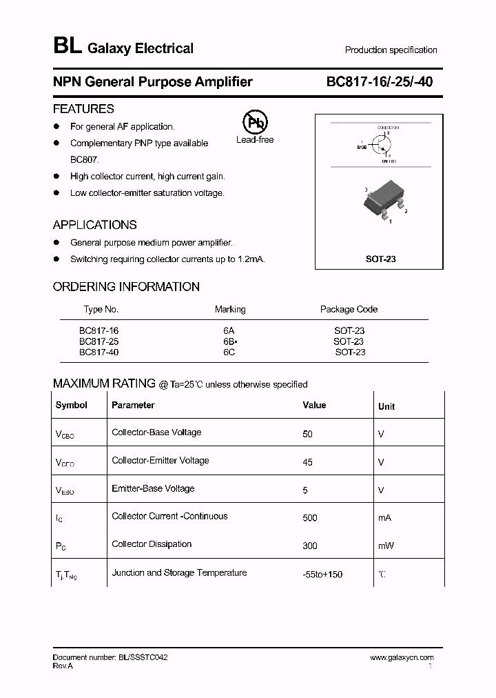 BC817-16_4189216.PDF Datasheet