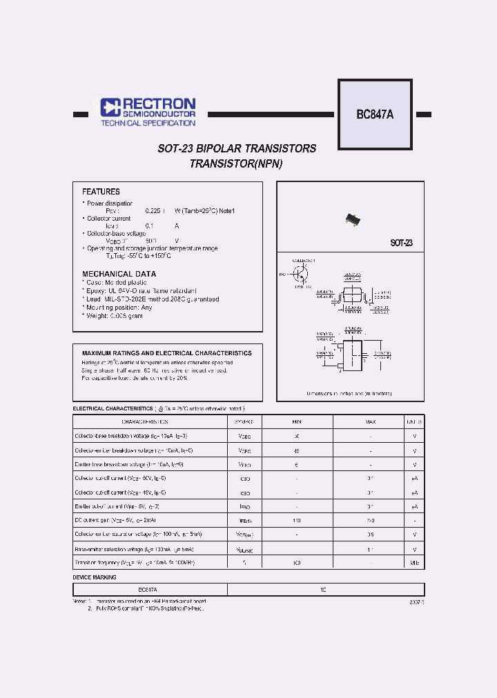 BC847A_4562084.PDF Datasheet