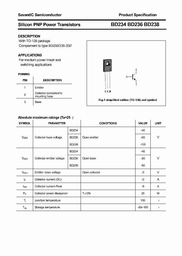 BD234_4646977.PDF Datasheet Download --- IC-ON-LINE