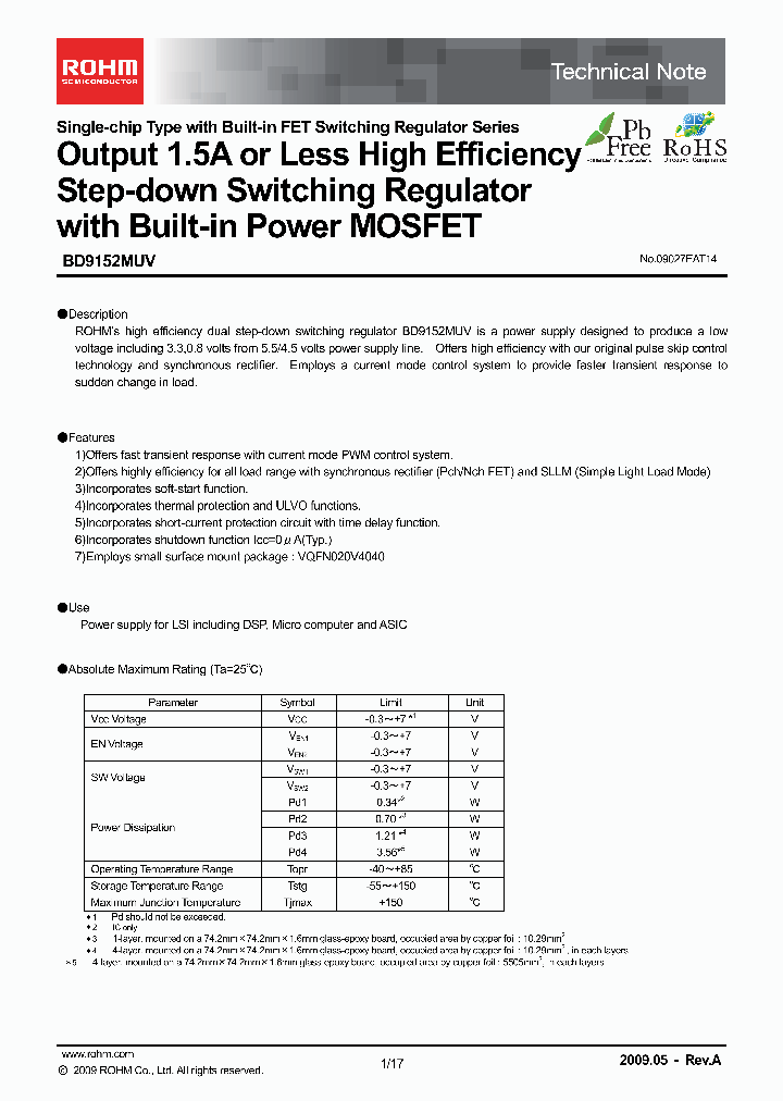 BD9152MUV-E2_4592908.PDF Datasheet