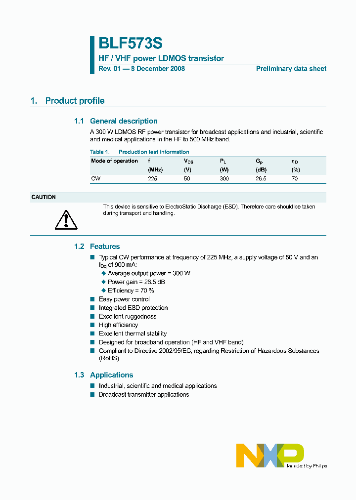 BLF573S_4385236.PDF Datasheet