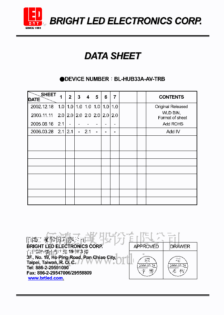 BL-HUB33A-AV-TRB_4584792.PDF Datasheet