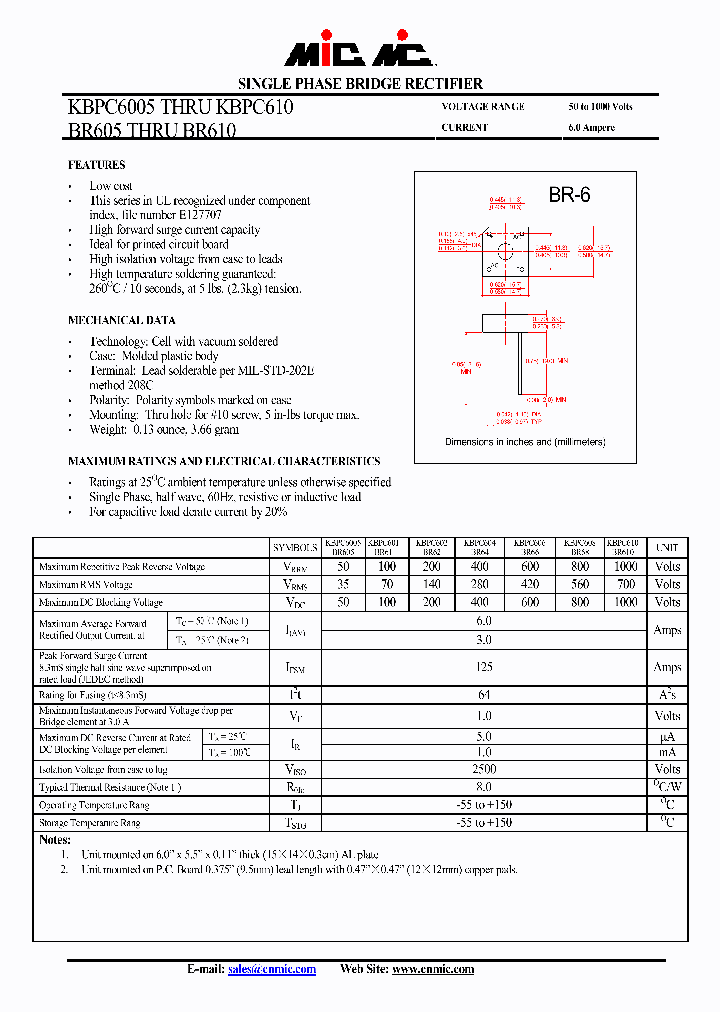 BR610_4405012.PDF Datasheet