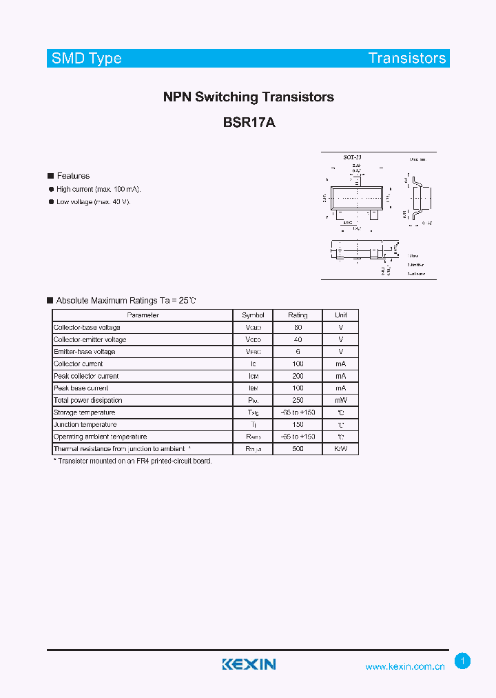 BSR17A_4322111.PDF Datasheet