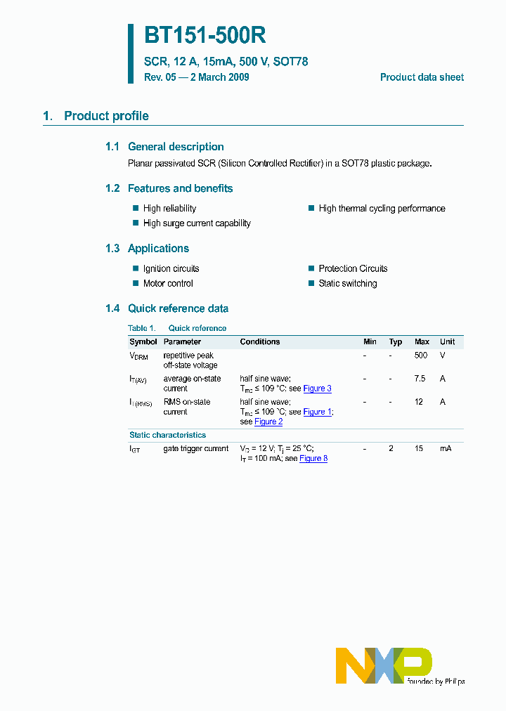 BT151-500R_4857754.PDF Datasheet Download --- IC-ON-LINE