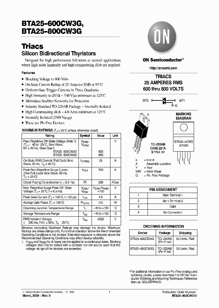 BTA25-600CW3G_4649025.PDF Datasheet