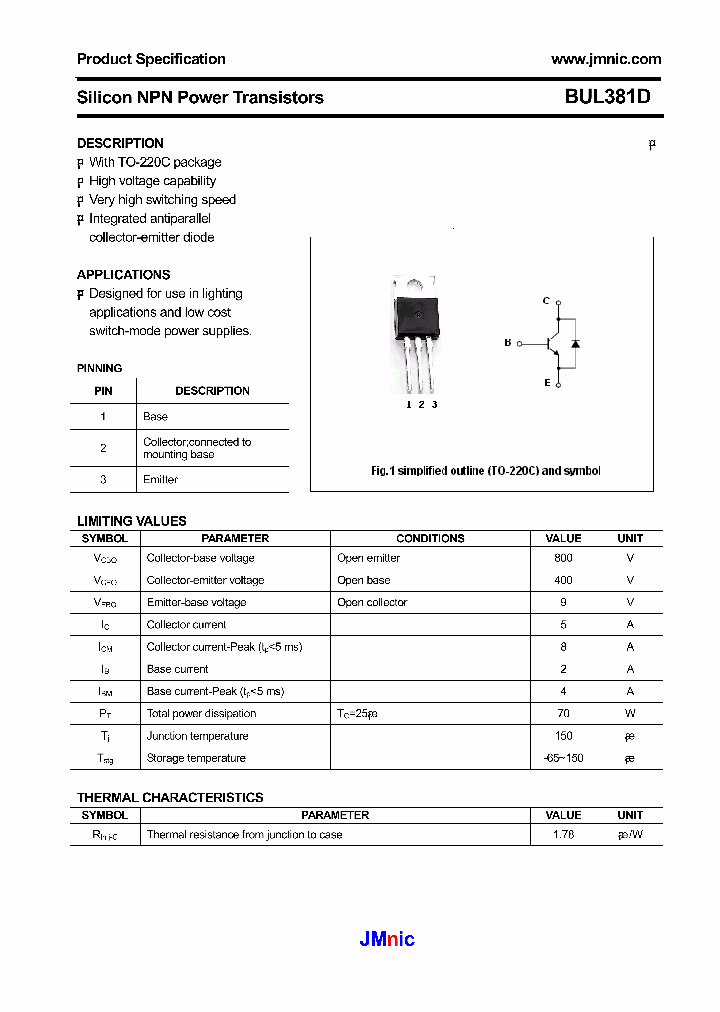 BUL381D_4590321.PDF Datasheet