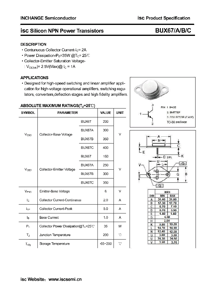 BUX67_4353358.PDF Datasheet