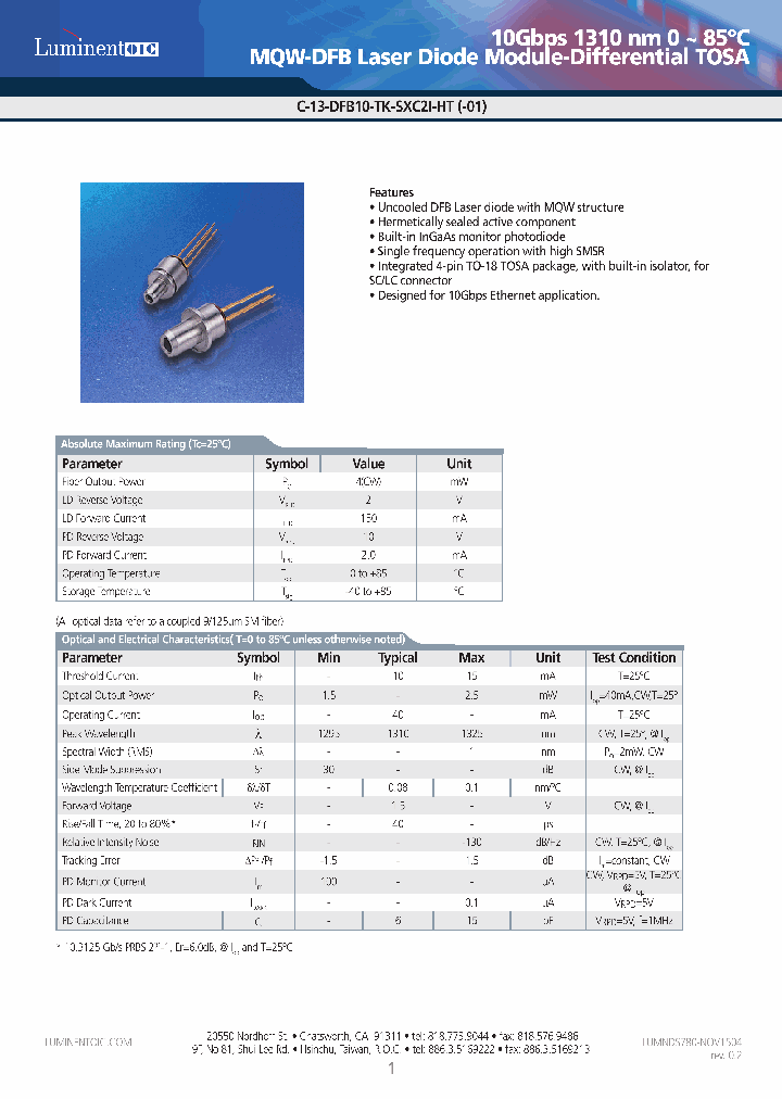 C-13-DFB10-TK-SLC2I-HT-01_4547219.PDF Datasheet