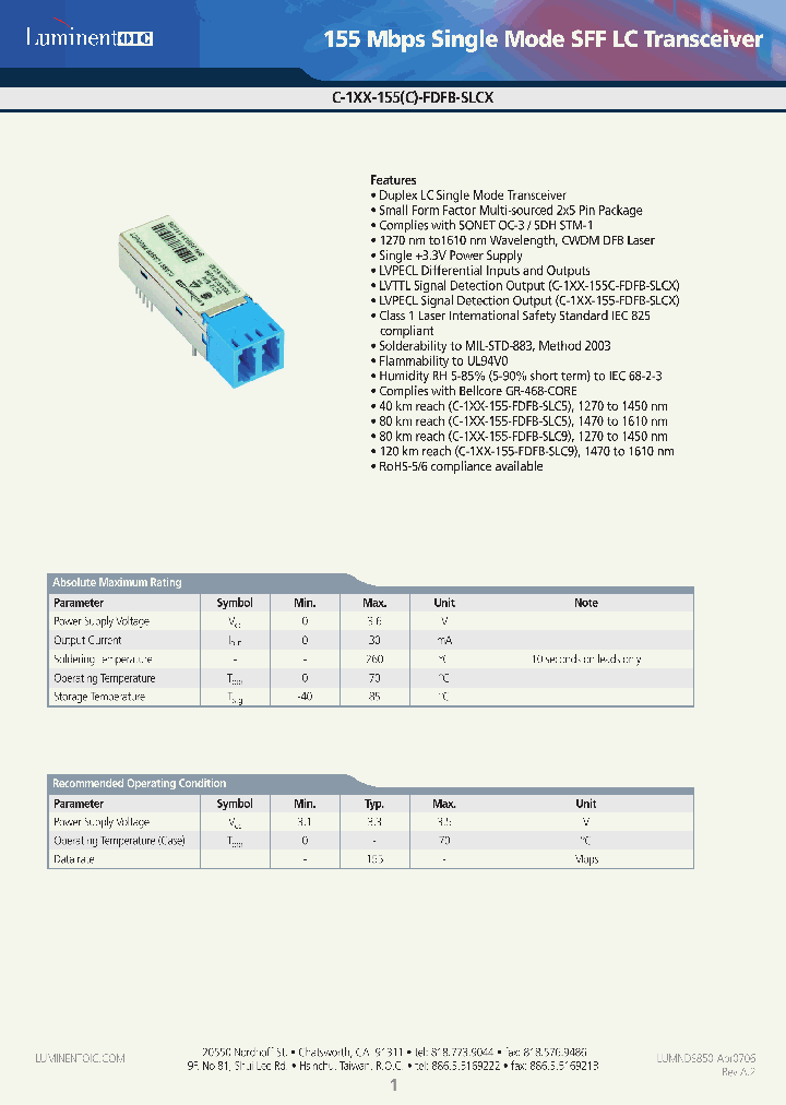 C-159-155-FDFB-SLC5_4537975.PDF Datasheet
