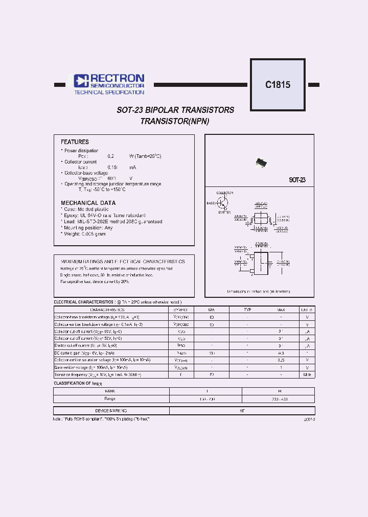 C1815_4596711.PDF Datasheet Download --- IC-ON-LINE