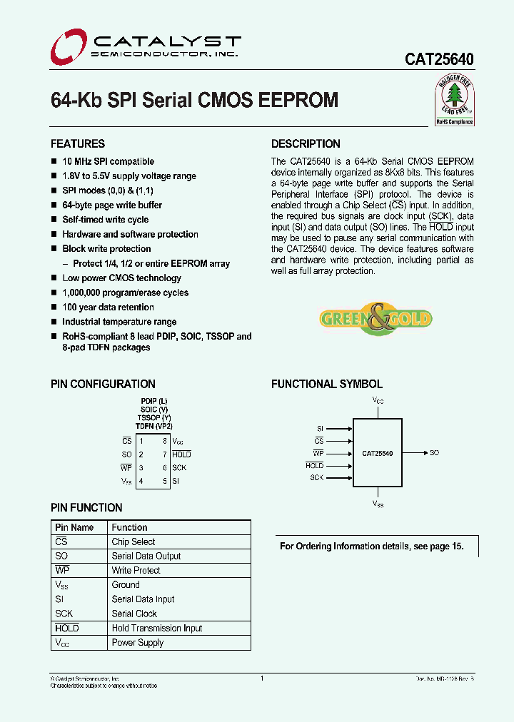 CAT25640_4673553.PDF Datasheet