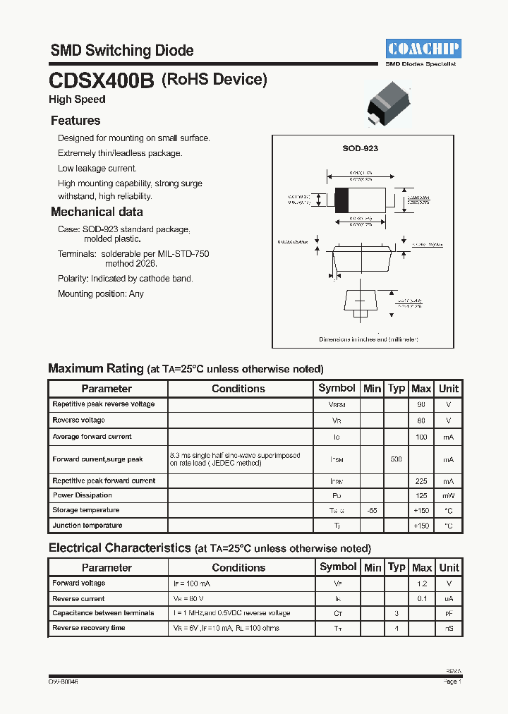 CDSX400B_4767499.PDF Datasheet