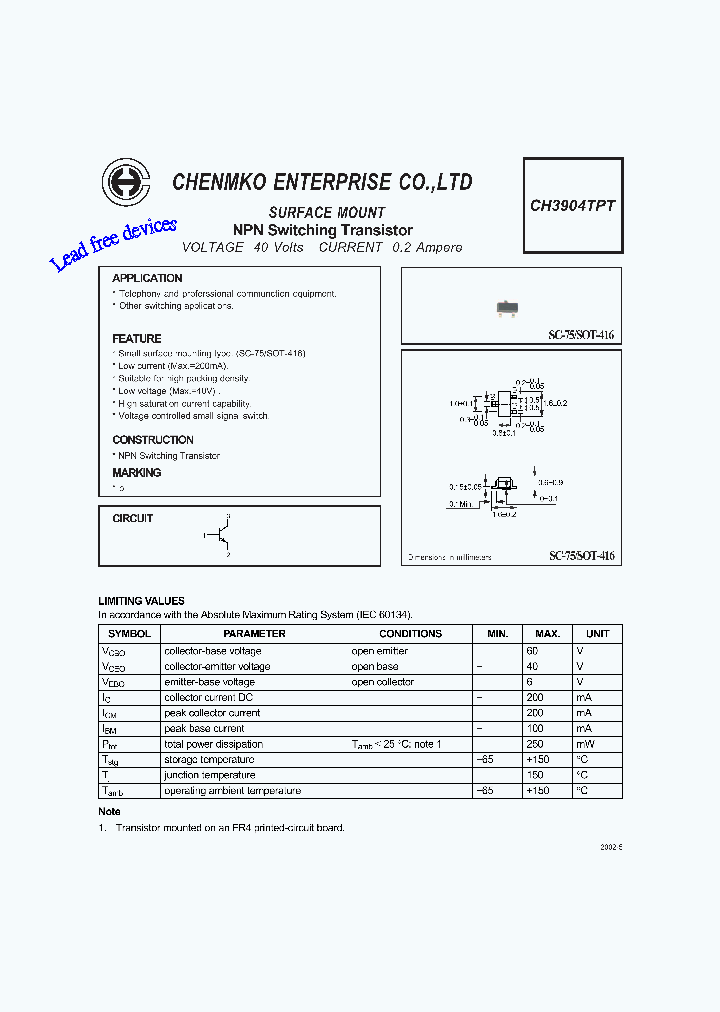 CH3904TPT_4604539.PDF Datasheet