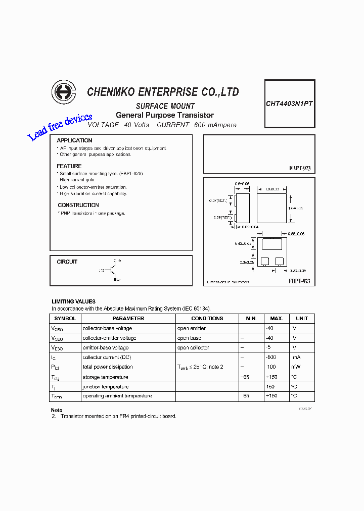 CHT4403N1PT_4681483.PDF Datasheet