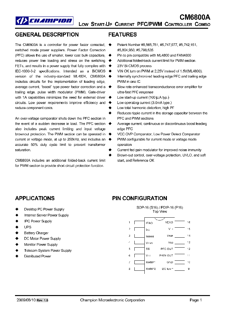 CM6800AGISTR_4654582.PDF Datasheet