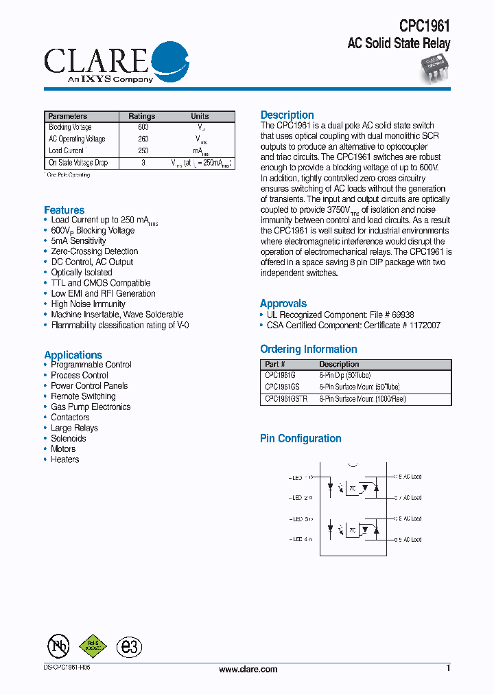 CPC1961GSTR_4510549.PDF Datasheet