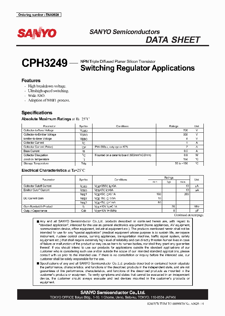 CPH3249_4323592.PDF Datasheet