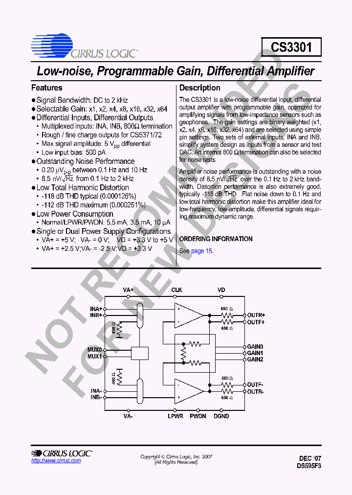 CS3301_4309283.PDF Datasheet Download