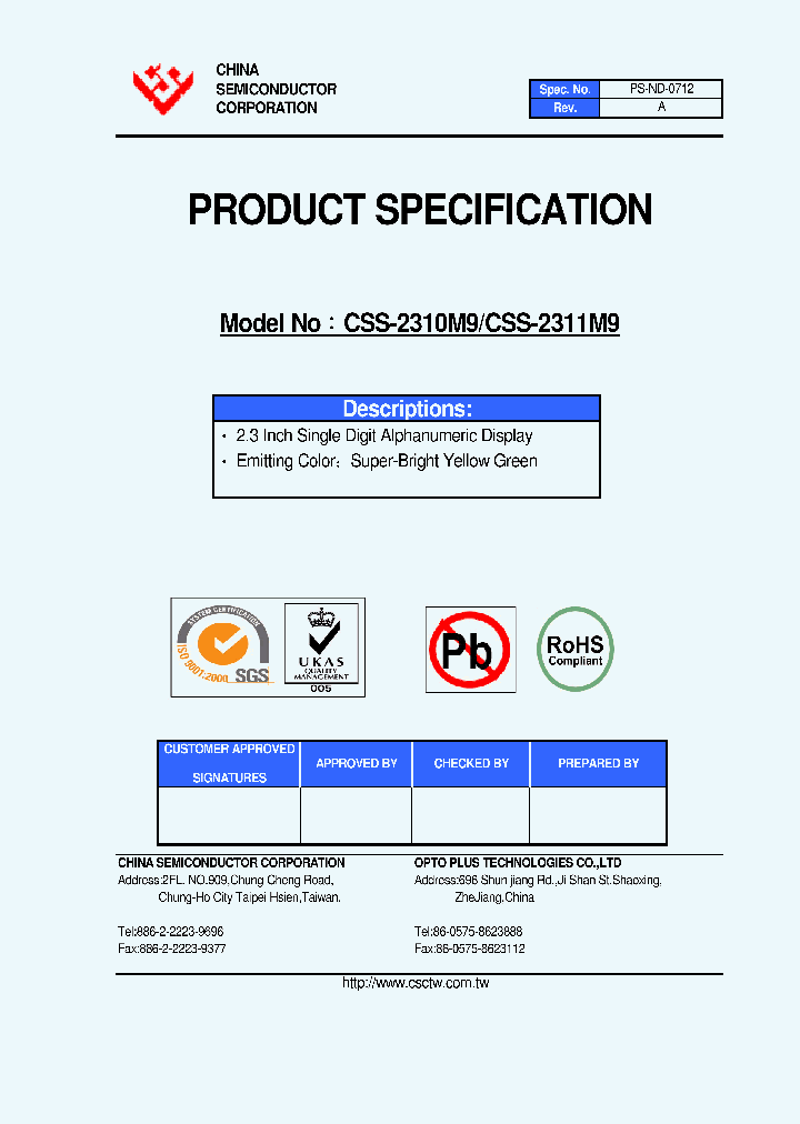 CSS-2310M9_4587381.PDF Datasheet