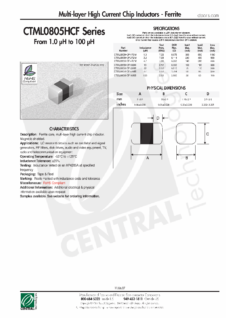 CTML0805HCF_4740550.PDF Datasheet