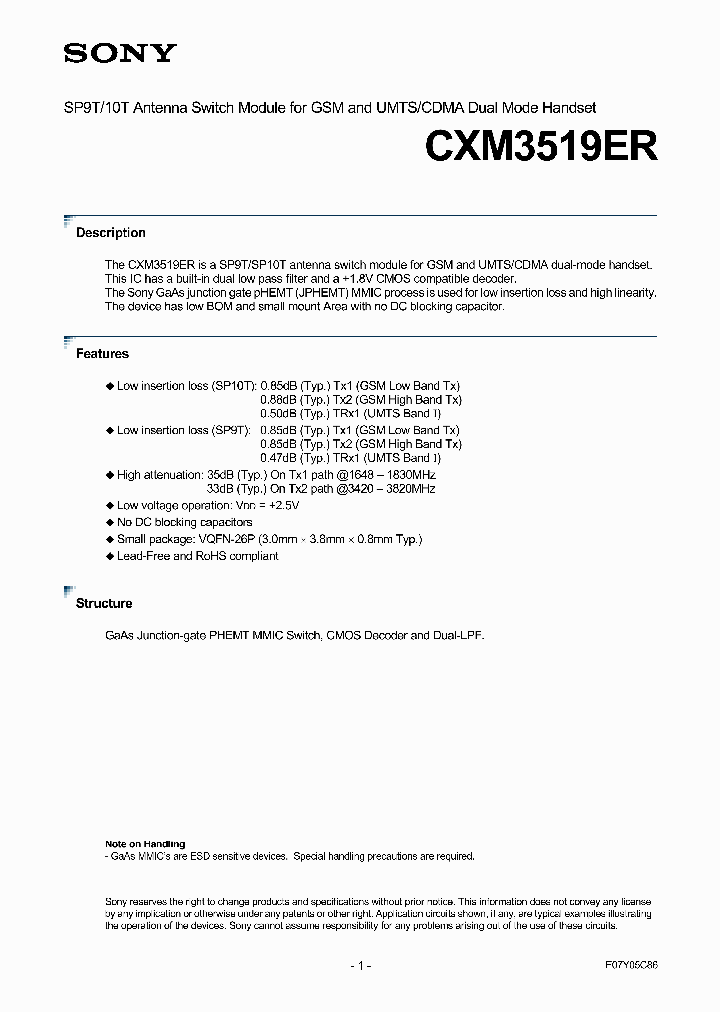 CXM3519ER_4669068.PDF Datasheet