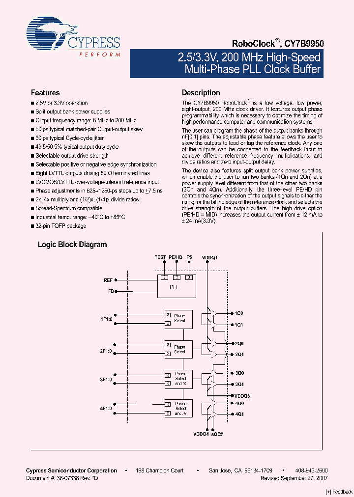 CY7B9950V-5AXC_4655488.PDF Datasheet