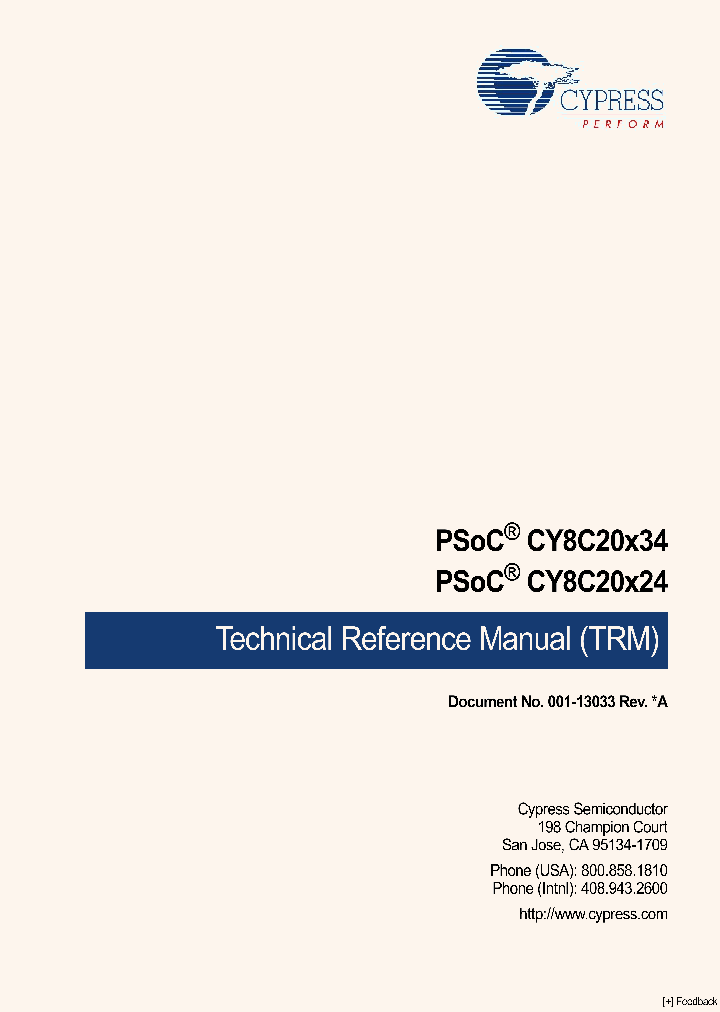 CY8C20X3408_4487391.PDF Datasheet