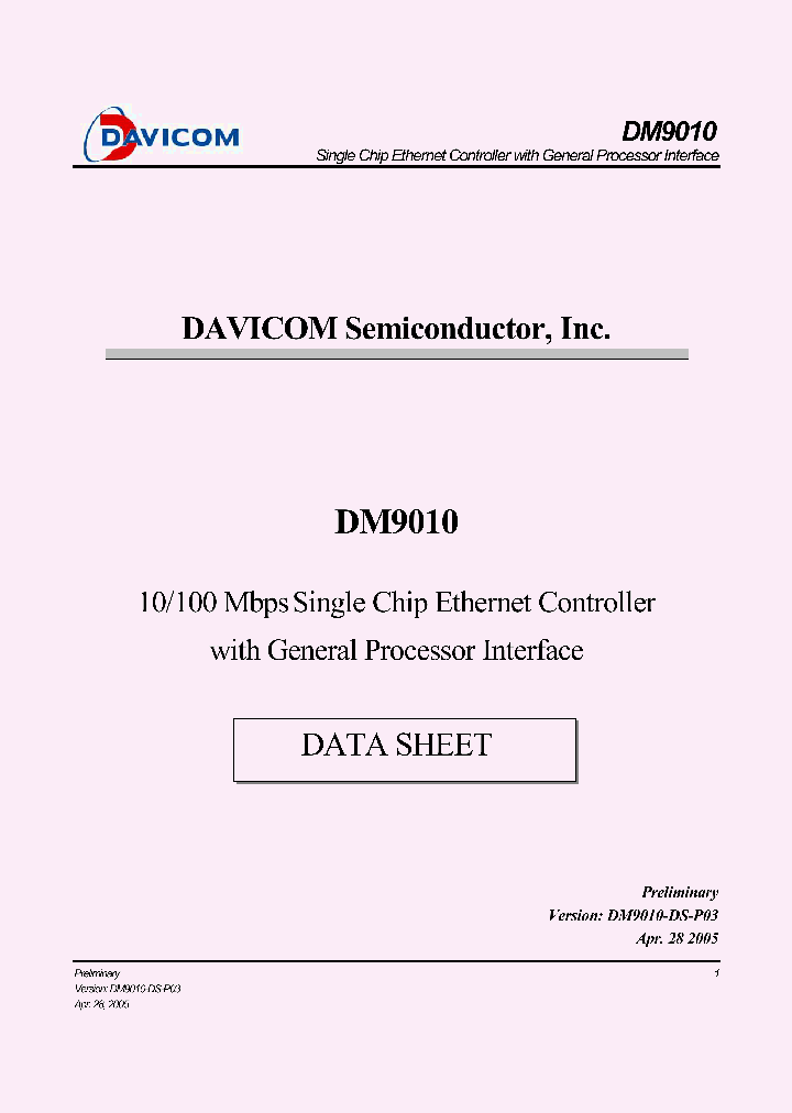DM9010_4221005.PDF Datasheet