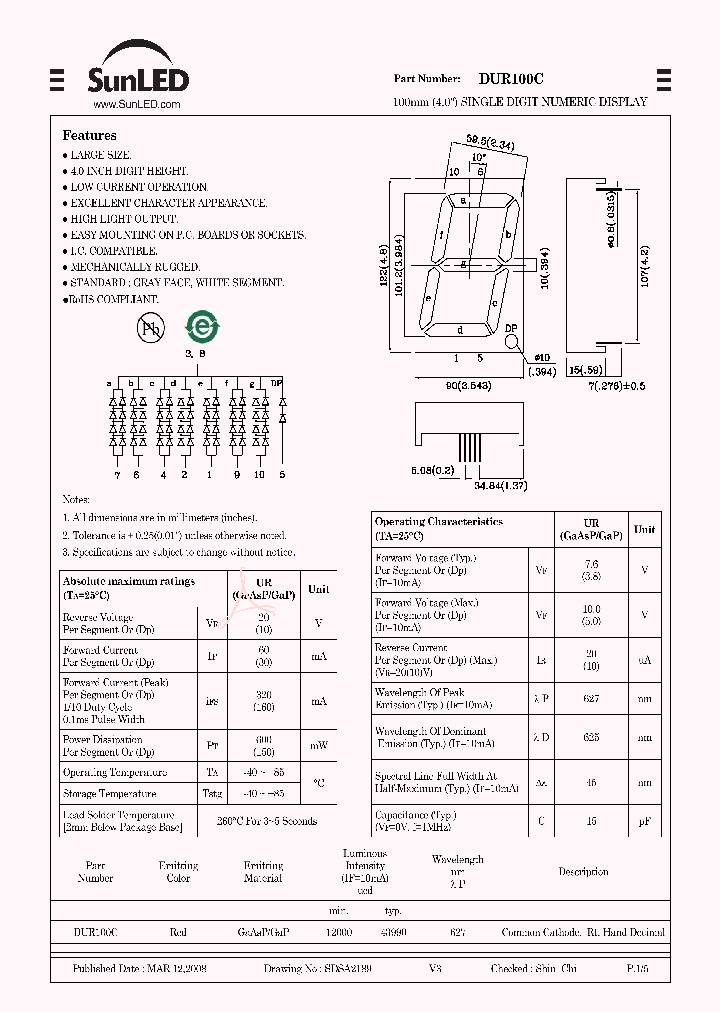 DUR100C_4789154.PDF Datasheet