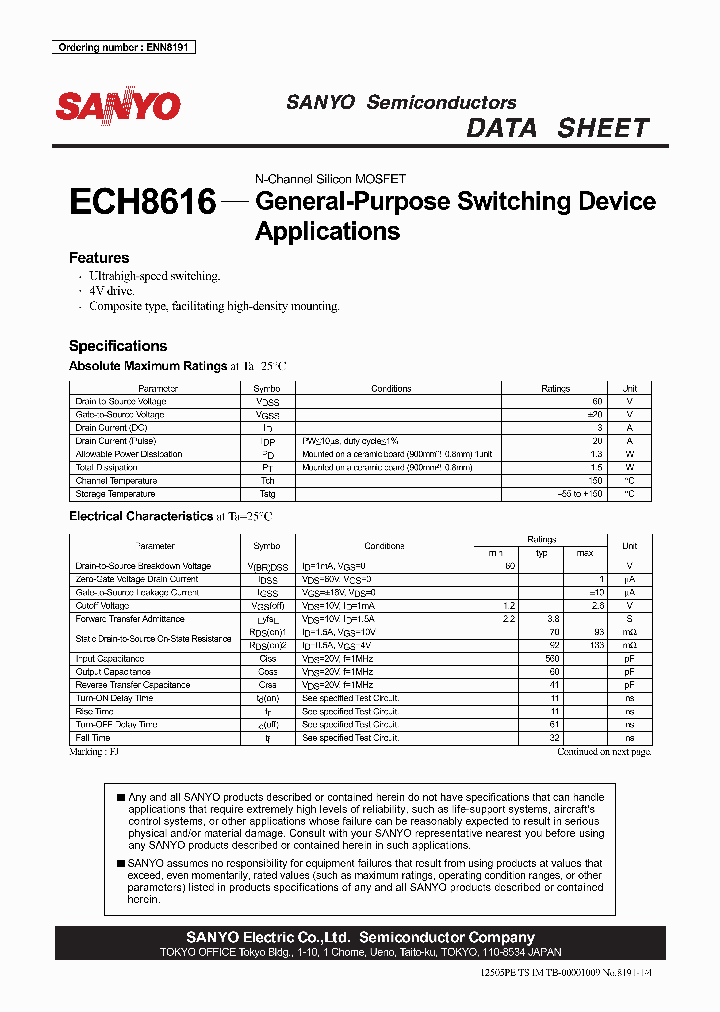 ECH8616_4788315.PDF Datasheet