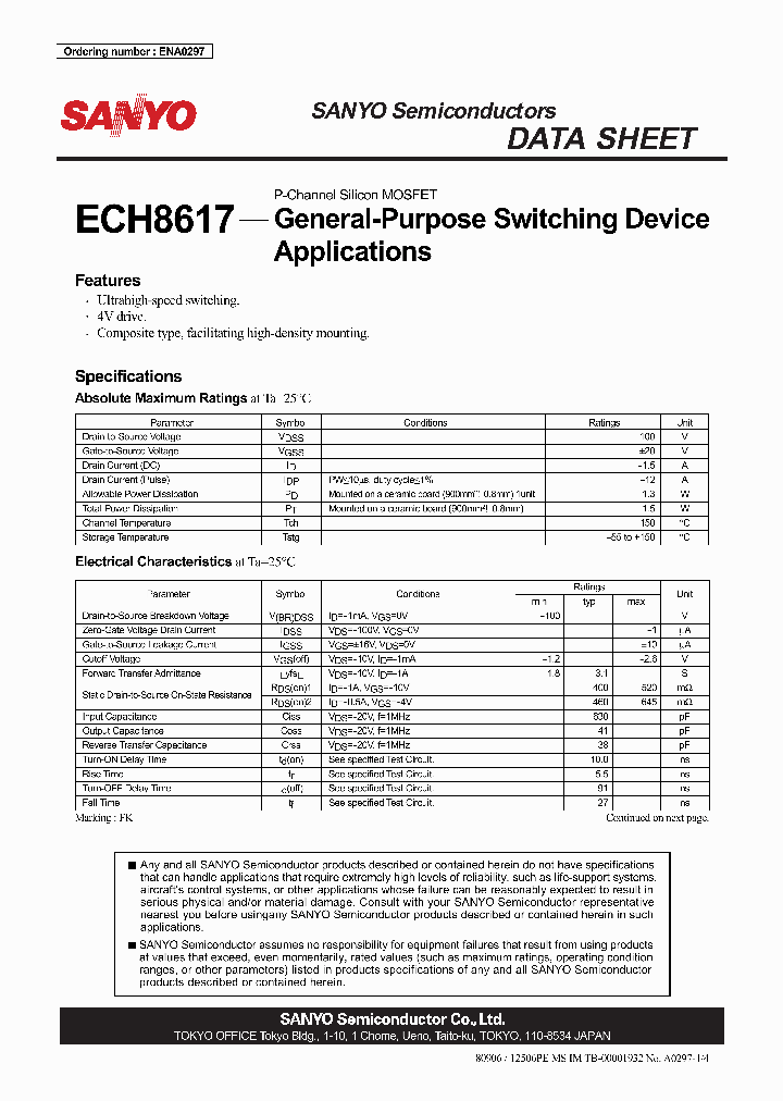 ECH8617_4788316.PDF Datasheet