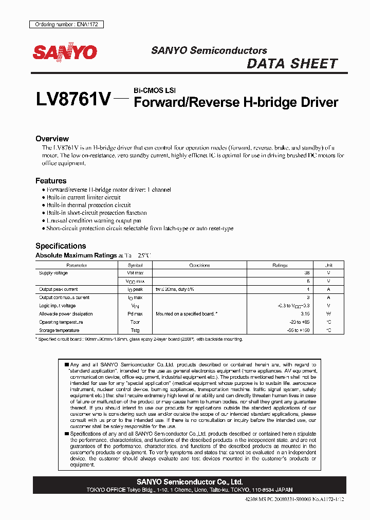 ENA1172_4316028.PDF Datasheet