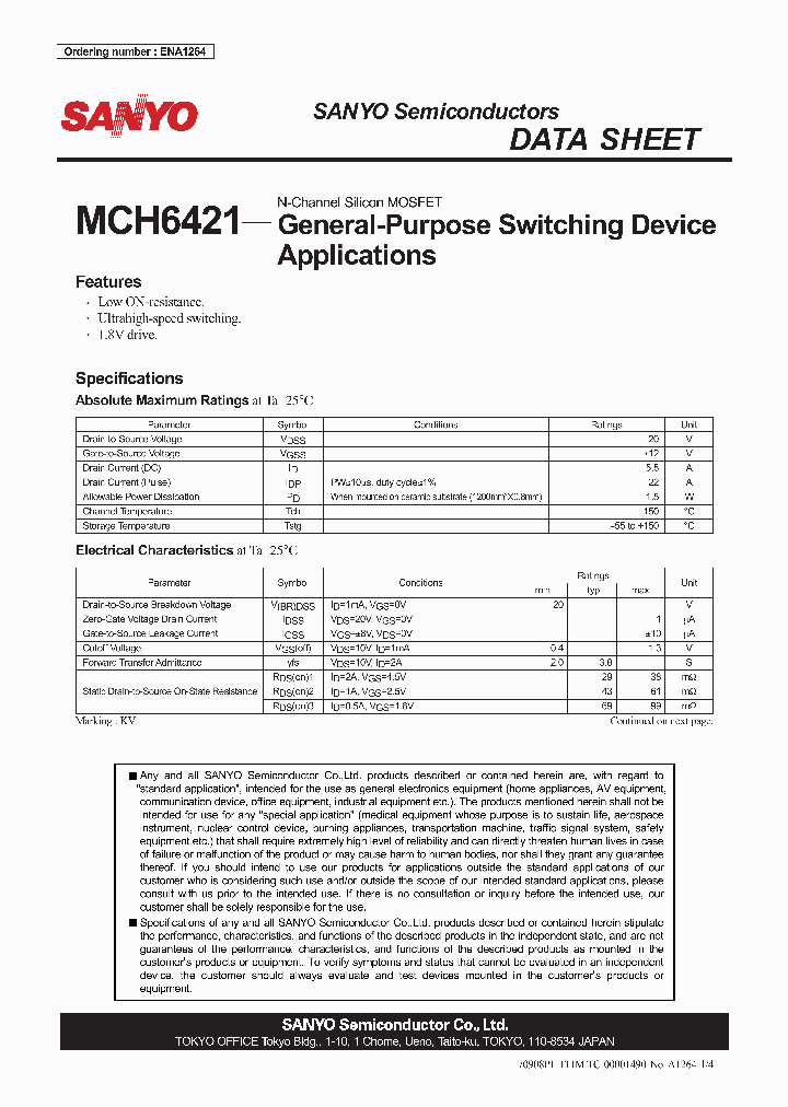 ENA1264_4786590.PDF Datasheet