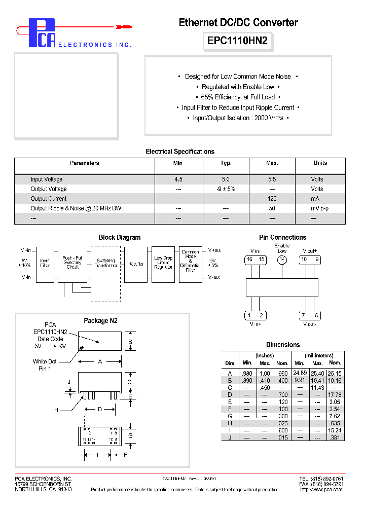 EPC1110HN2_4701561.PDF Datasheet