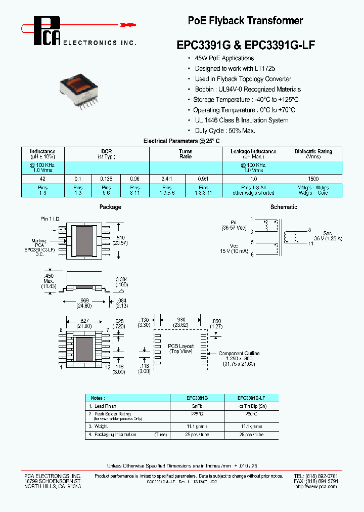 EPC3391G_4722336.PDF Datasheet