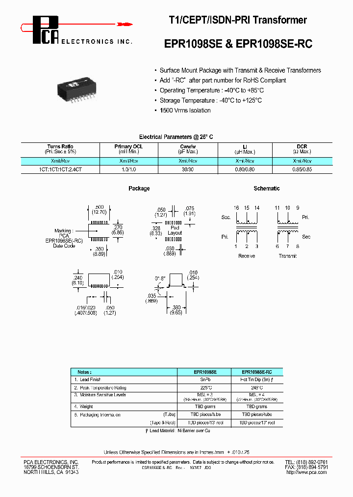 EPR1098SE-RC_4627142.PDF Datasheet