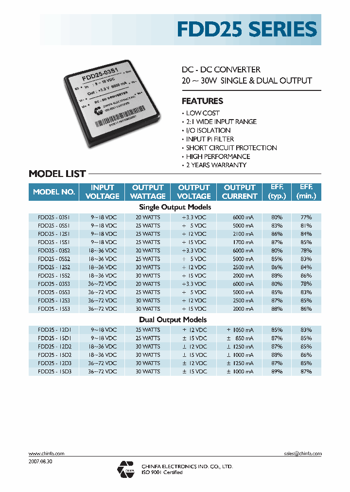 FDD25-03S1_4339299.PDF Datasheet